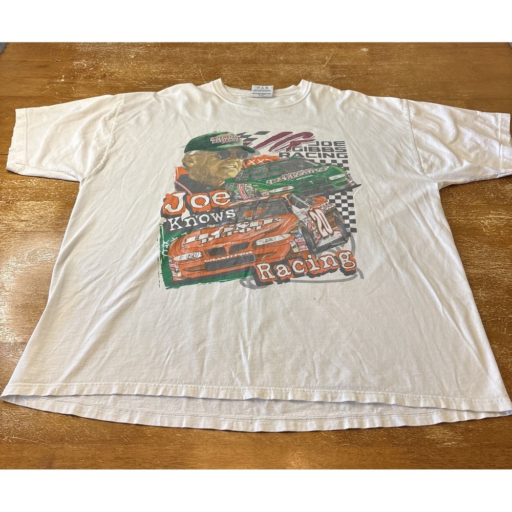 VTG 90s Nascar Double Sided Joe Gibbs Tony Stewart Vintage 1999 Shirt Mens XL